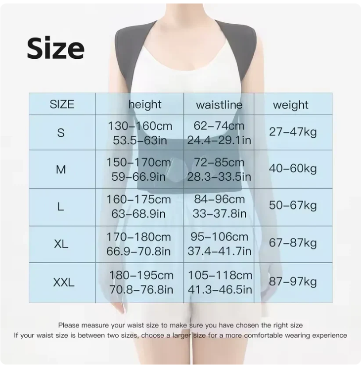 Adjustable Shoulder Strap Corset, For Women & Men