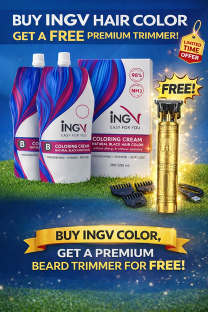 INGV Hair Colour 1000ml + Free Trimmer
