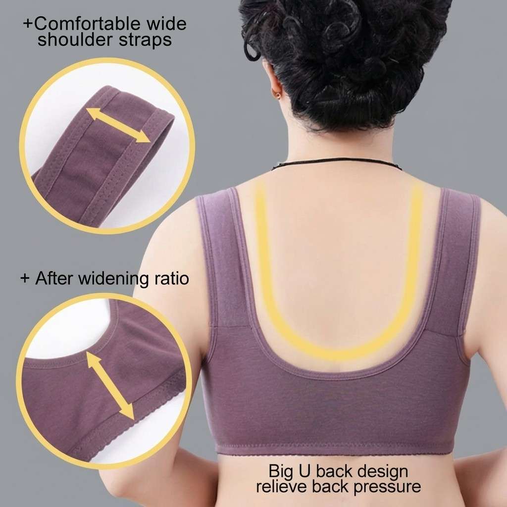 2026 New Anti Sagging Front Open Button Bra