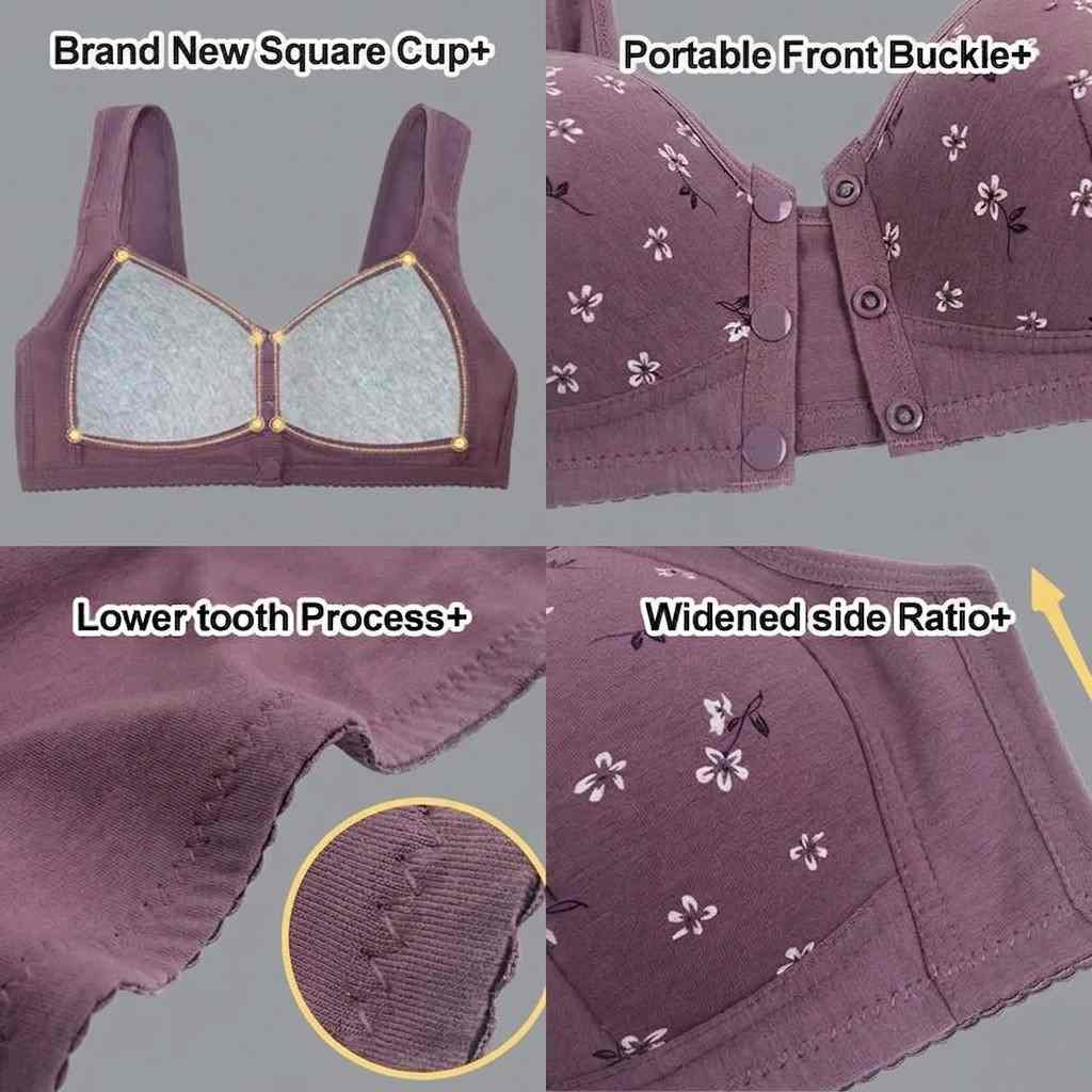 2026 New Anti Sagging Front Open Button Bra