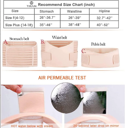 3 IN 1 POSTPARTUM BELLY SUPPORT RECOVERY BELLY/WAIST/PELVIS BELT