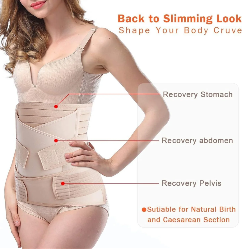 3 IN 1 POSTPARTUM BELLY SUPPORT RECOVERY BELLY/WAIST/PELVIS BELT