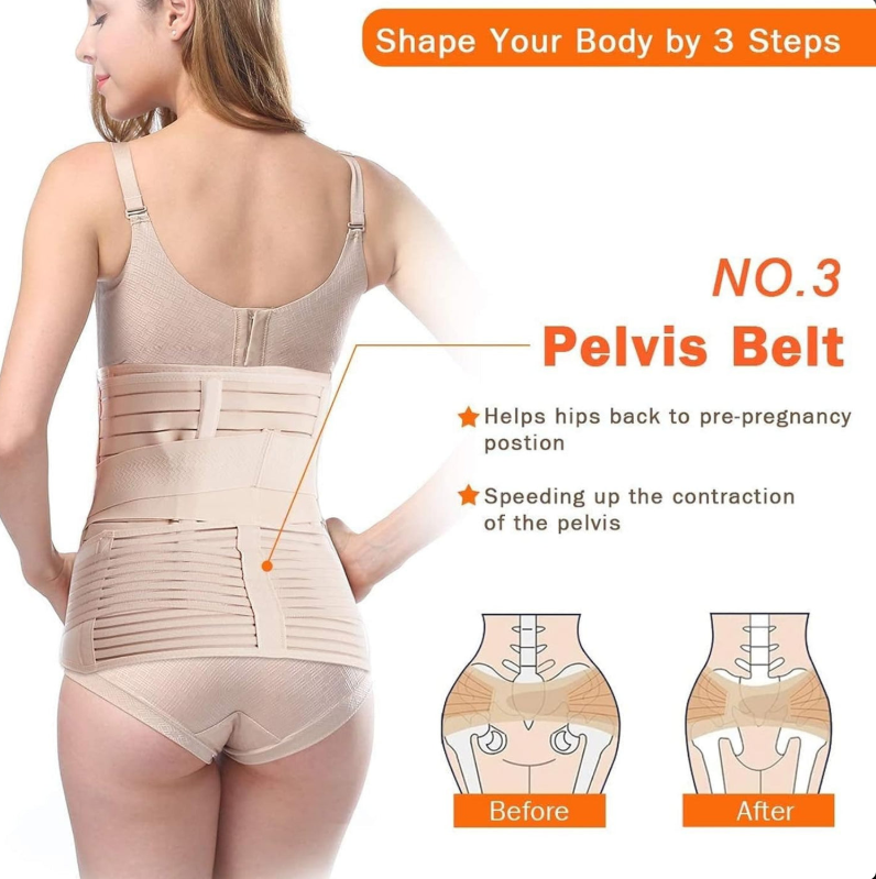 3 IN 1 POSTPARTUM BELLY SUPPORT RECOVERY BELLY/WAIST/PELVIS BELT