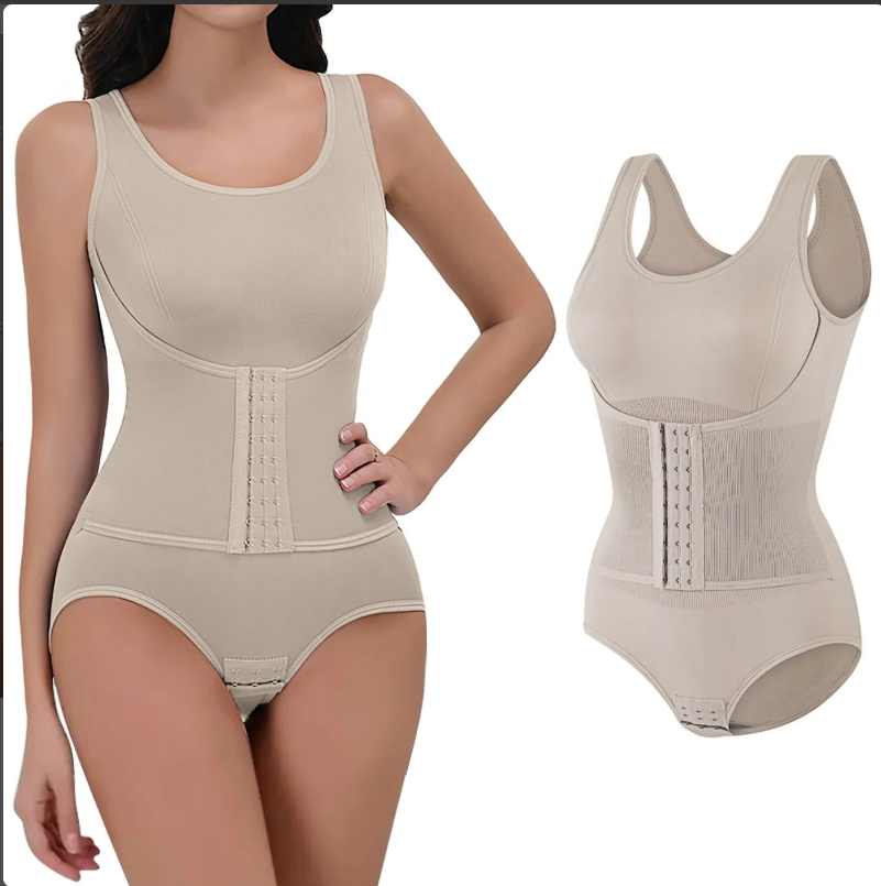 WOMEN'S ONE PIECE SHAPWEAR DOUBLE-LAYER ABDOMEN CONTROL