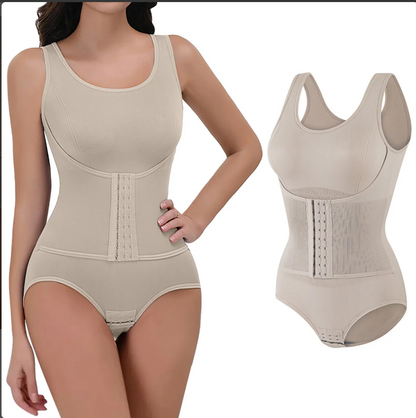 WOMEN'S ONE PIECE SHAPWEAR DOUBLE-LAYER ABDOMEN CONTROL