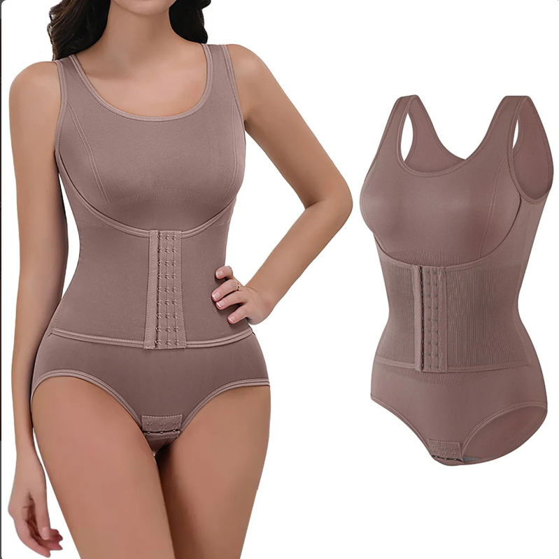 WOMEN'S ONE PIECE SHAPWEAR DOUBLE-LAYER ABDOMEN CONTROL