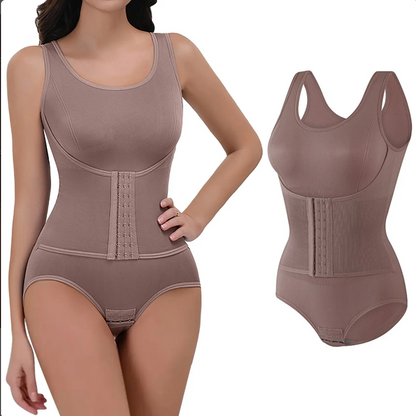 WOMEN'S ONE PIECE SHAPWEAR DOUBLE-LAYER ABDOMEN CONTROL