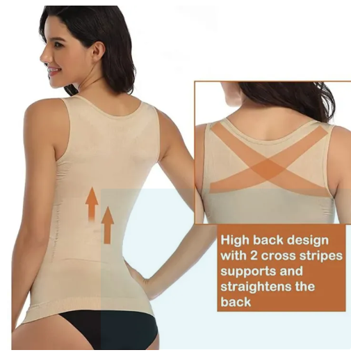 Seamless Tummy Control Body Shaper Vest for Women