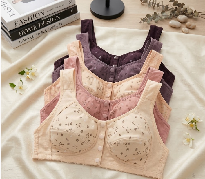 2026 New Anti Sagging Front Open Button Bra