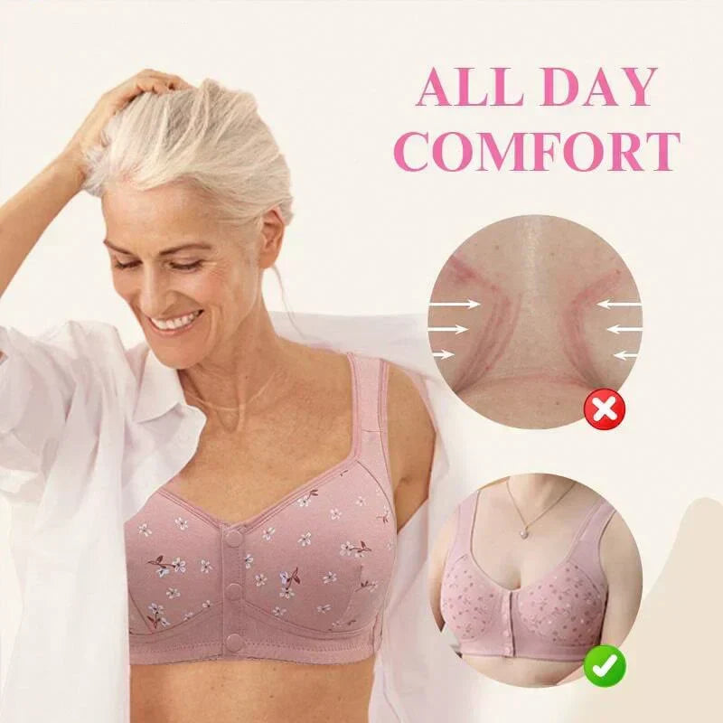 Buy 2 Get 1 Free | 2026 New Anti Sagging Front Open Button Bra