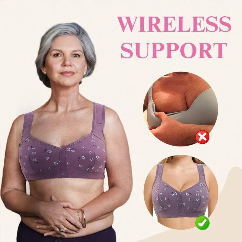 2026 New Anti Sagging Front Open Button Bra